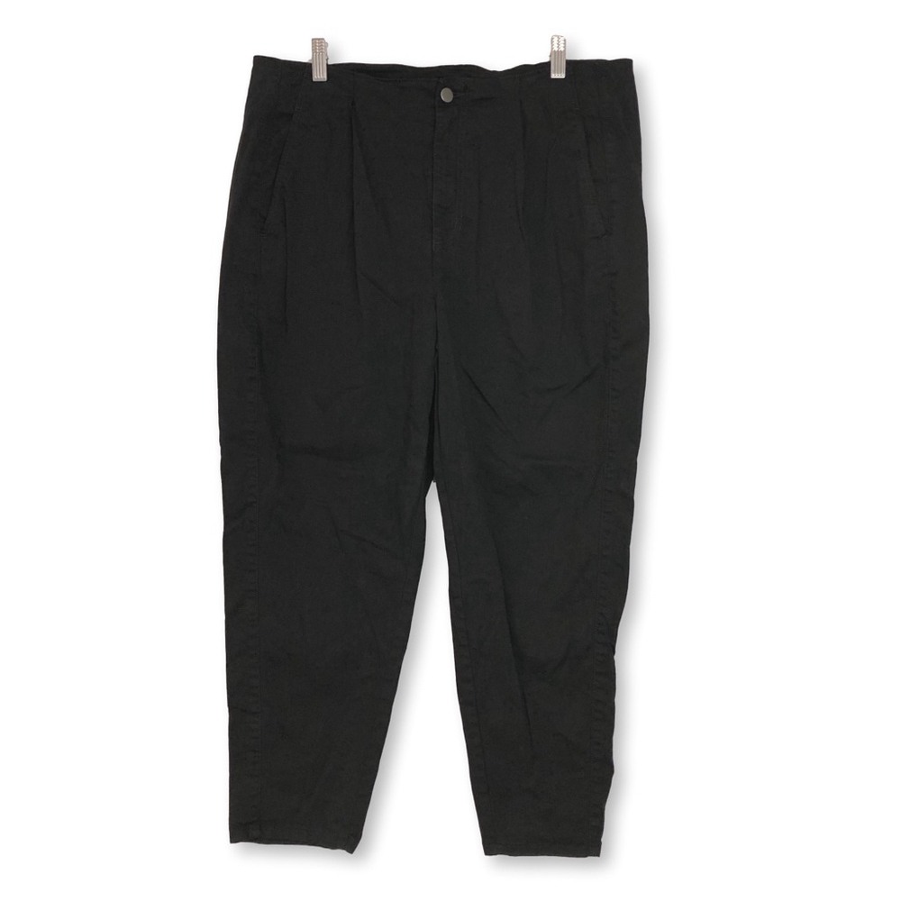 Eileen Fisher Black Pleated Trouser Pants Size 14 Petite